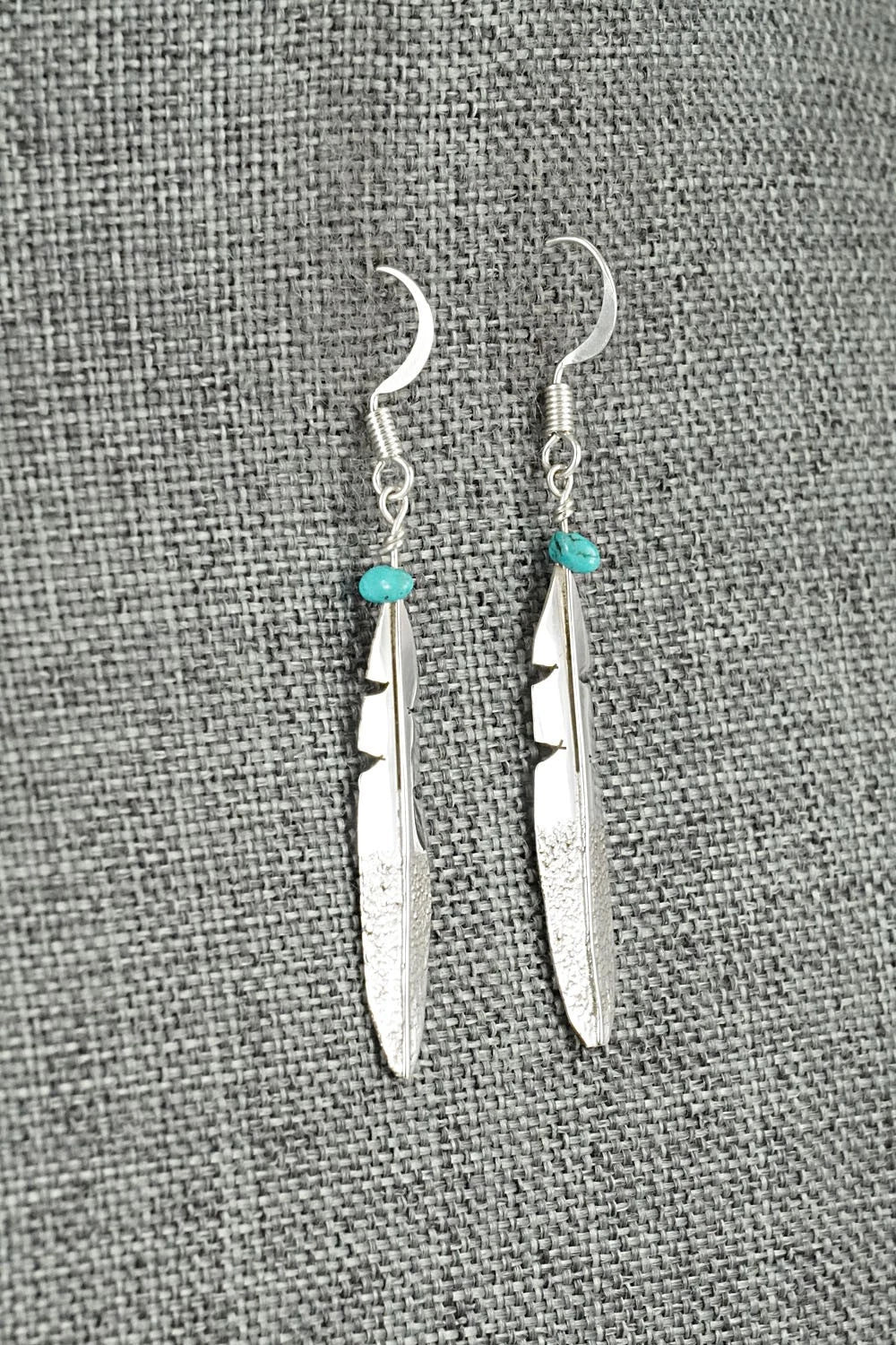 Turquoise & Sterling Silver Earrings - Marvin Arviso