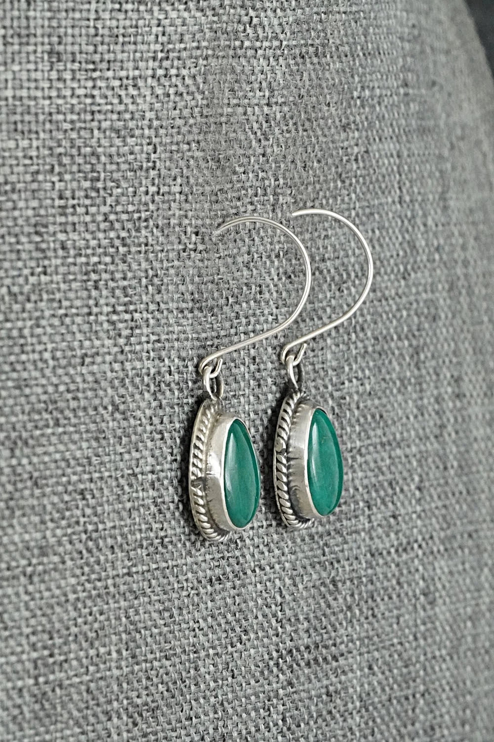 Turquoise & Sterling Silver Earrings - Rosemary Saunders