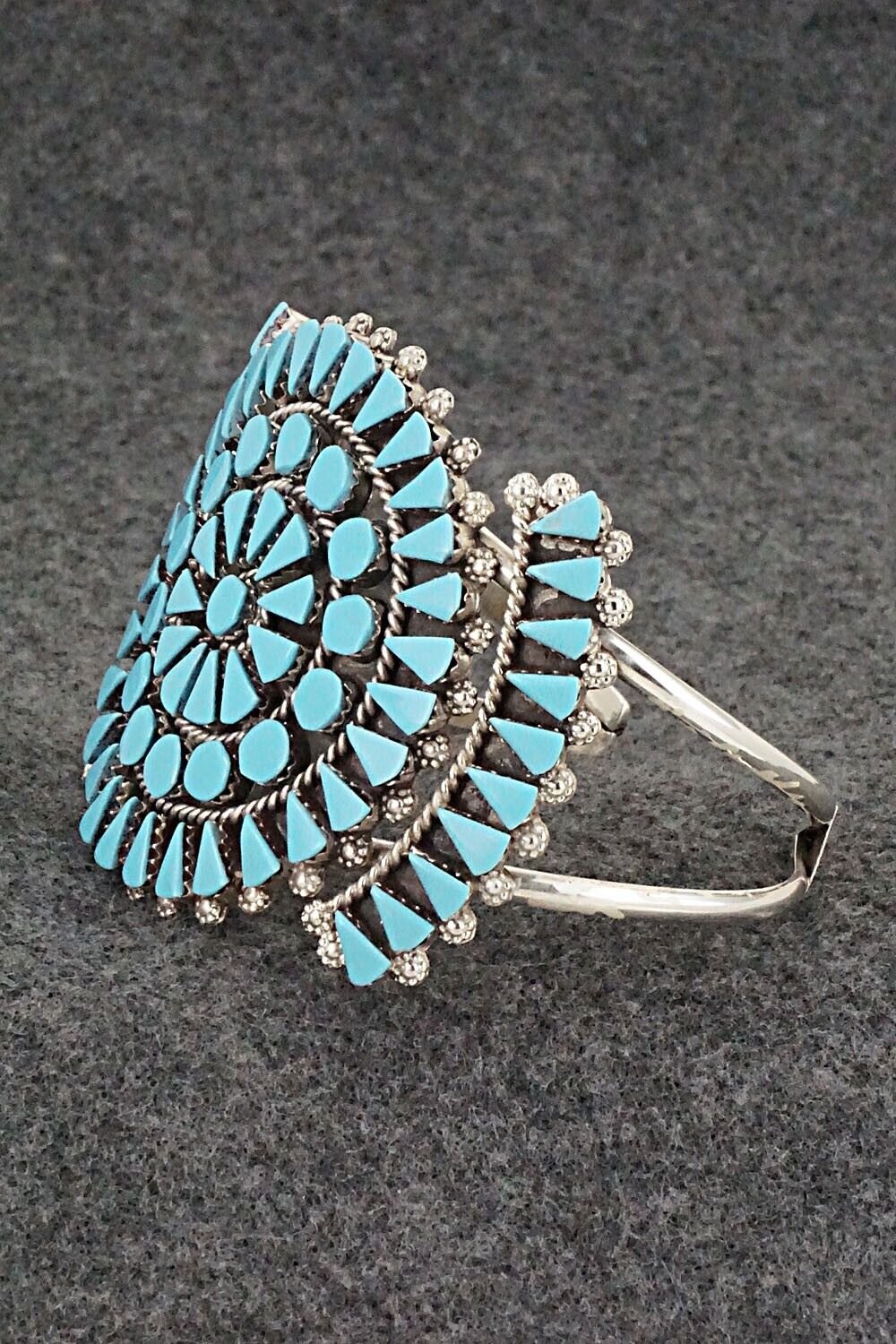 Turquoise & Sterling Silver Bracelet - Merlinda Chavez