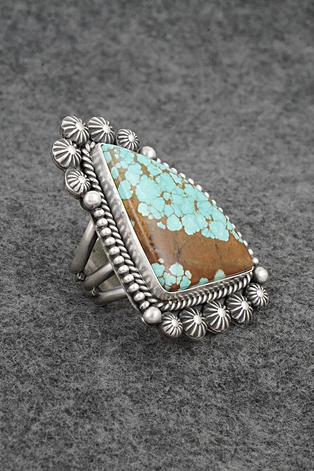 Turquoise & Sterling Silver Ring - Michael Calladitto - Size 7.5