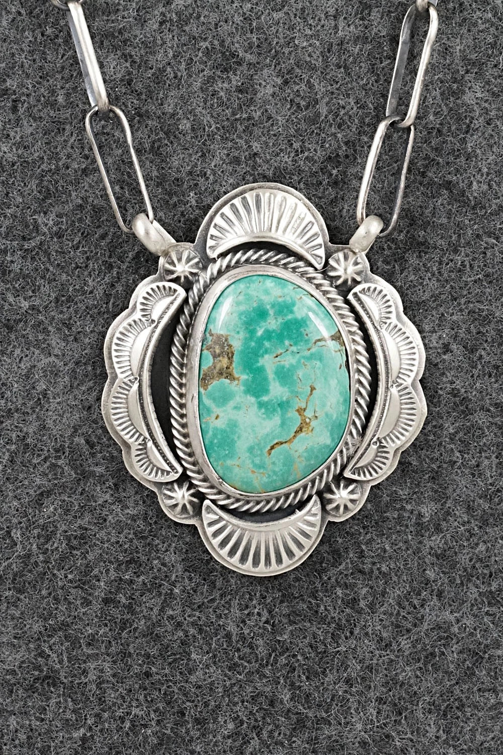 Turquoise & Sterling Silver Necklace - Randy Boyd