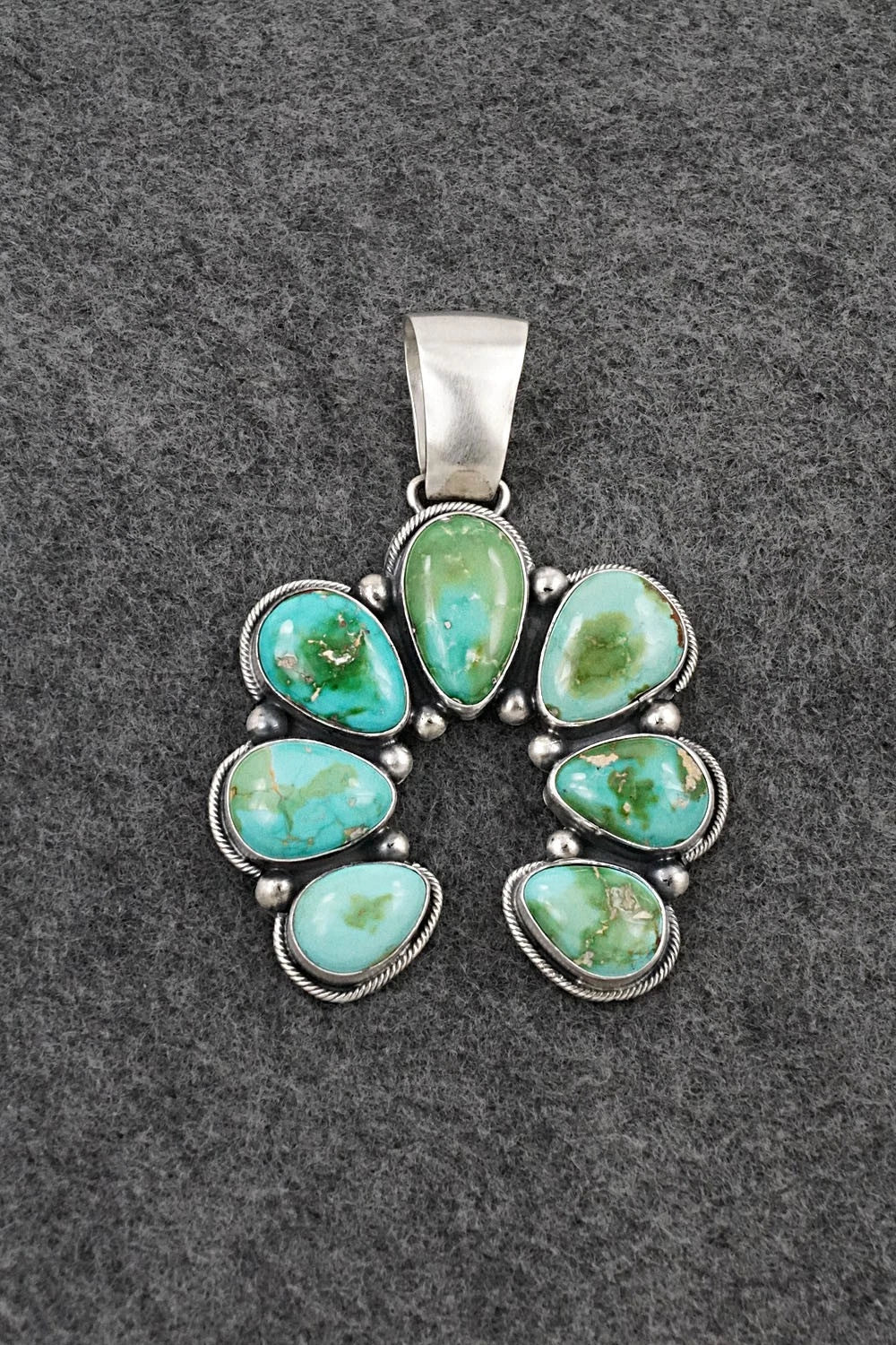 Turquoise & Sterling Silver Pendant - Paul Livingston