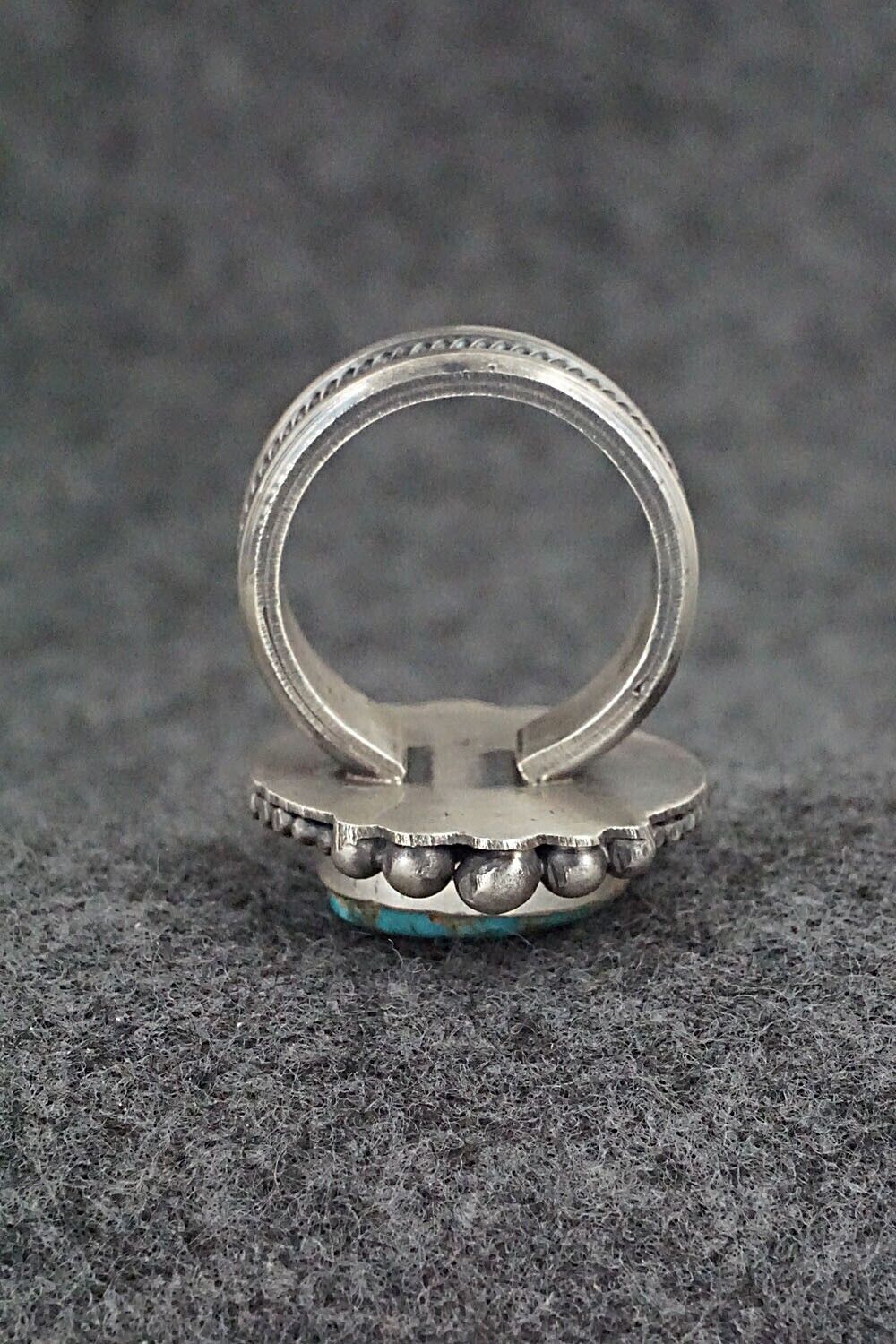 Turquoise & Sterling Silver Ring - Michael Calladitto - Size 8