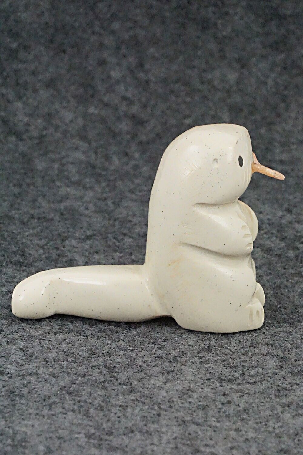 Otter with Fish Zuni Fetish Carving - Justin Red Elk