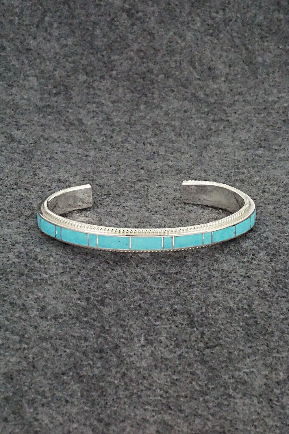 Turquoise & Sterling Silver Bracelet - Ricky Booqua