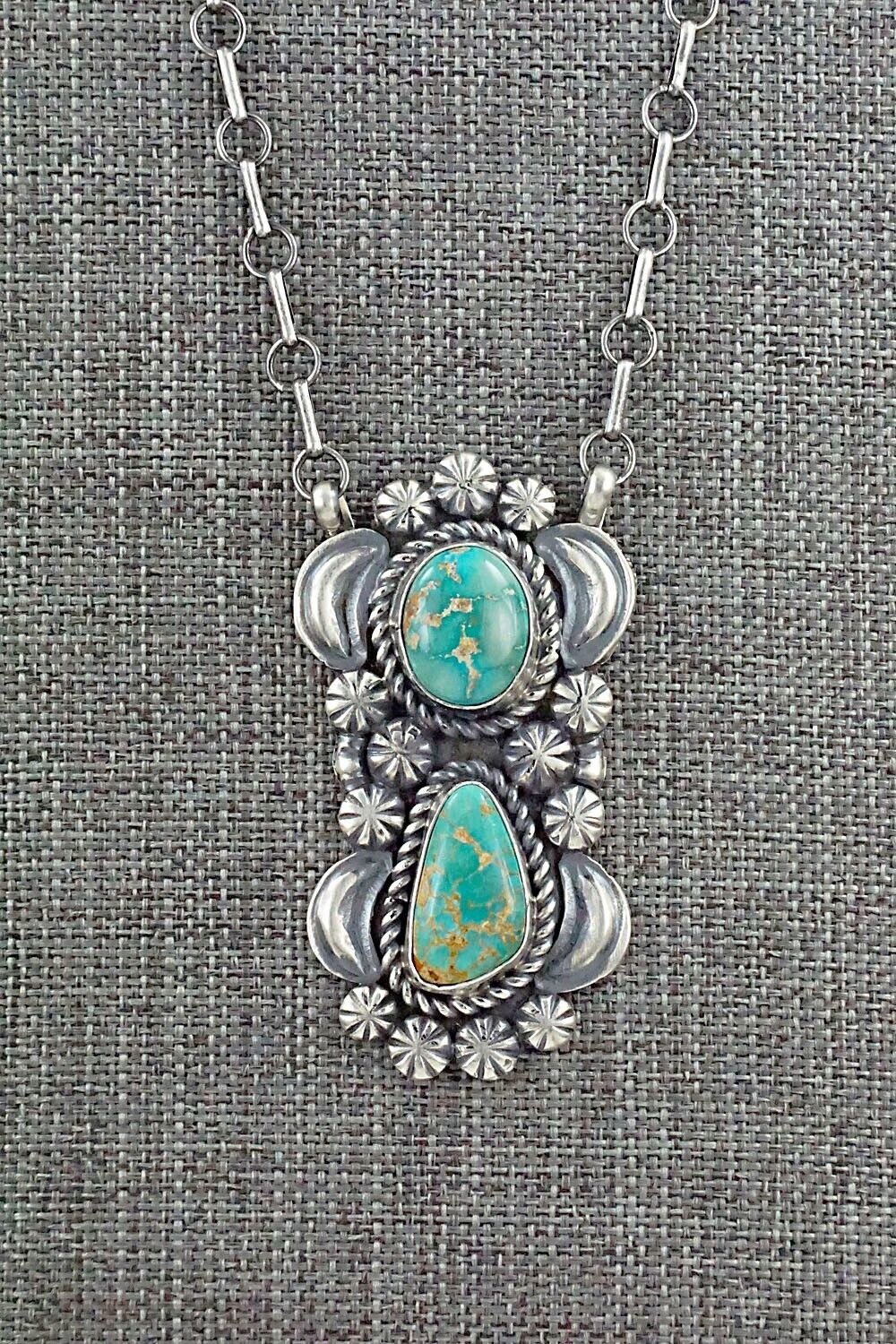 Turquoise & Sterling Silver Necklace - Jeff James