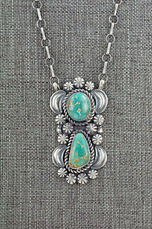 Turquoise & Sterling Silver Necklace - Jeff James