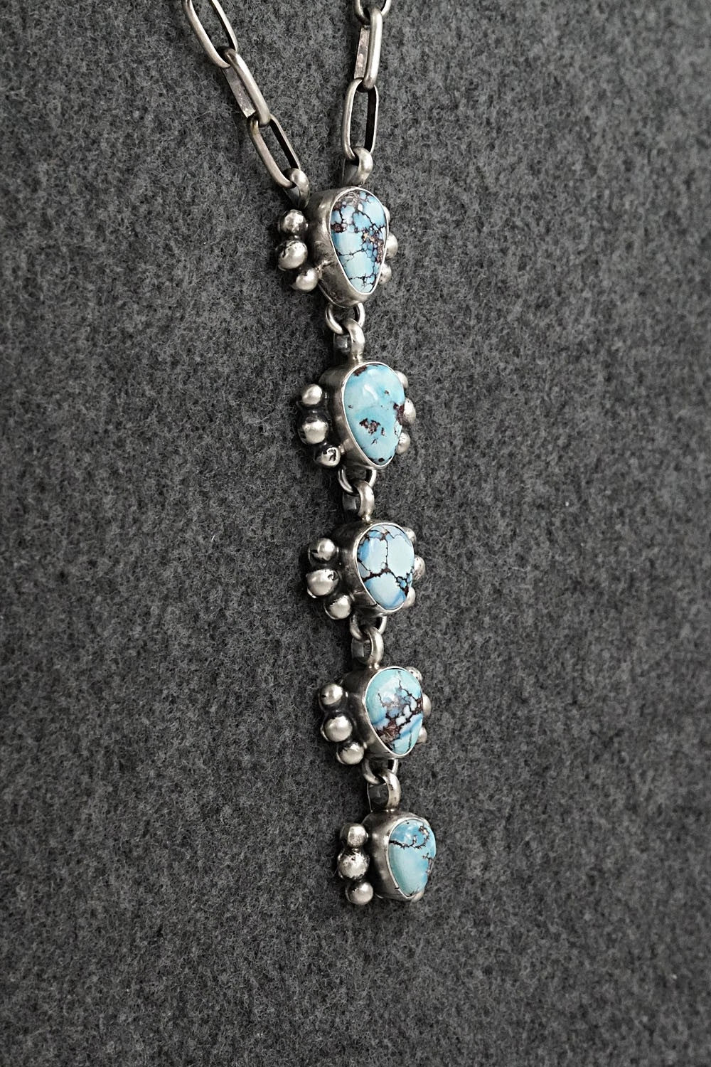 Turquoise & Sterling Silver Necklace - Bobby Johnson