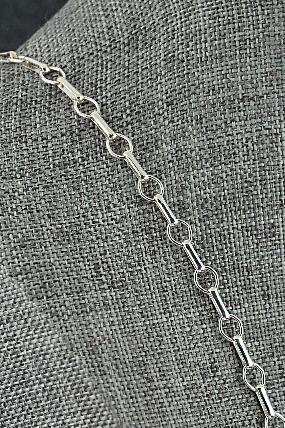 Turquoise and Sterling Silver Necklace - Anthony Brown