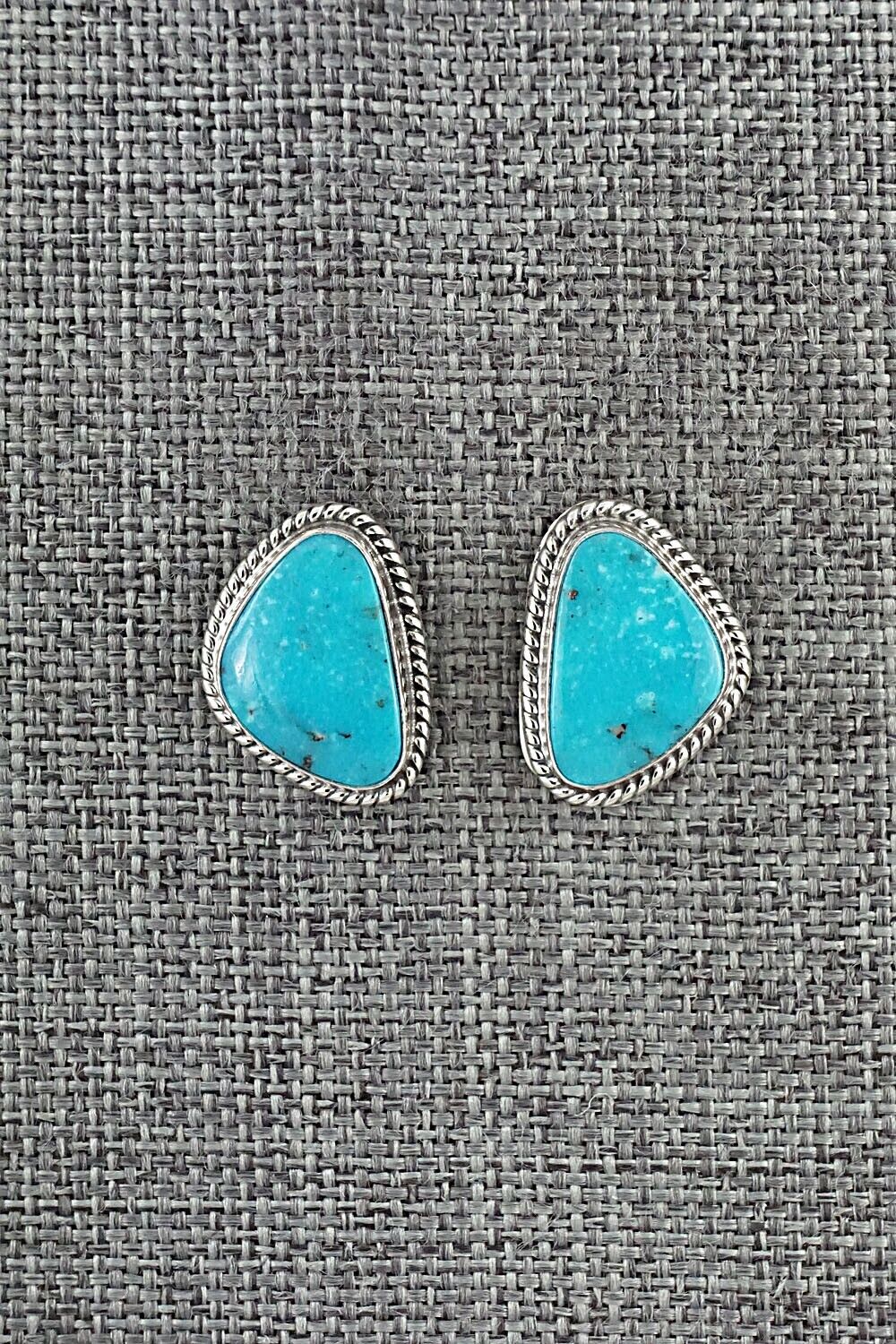 Turquoise & Sterling Silver Earrings - Sharon McCarthy