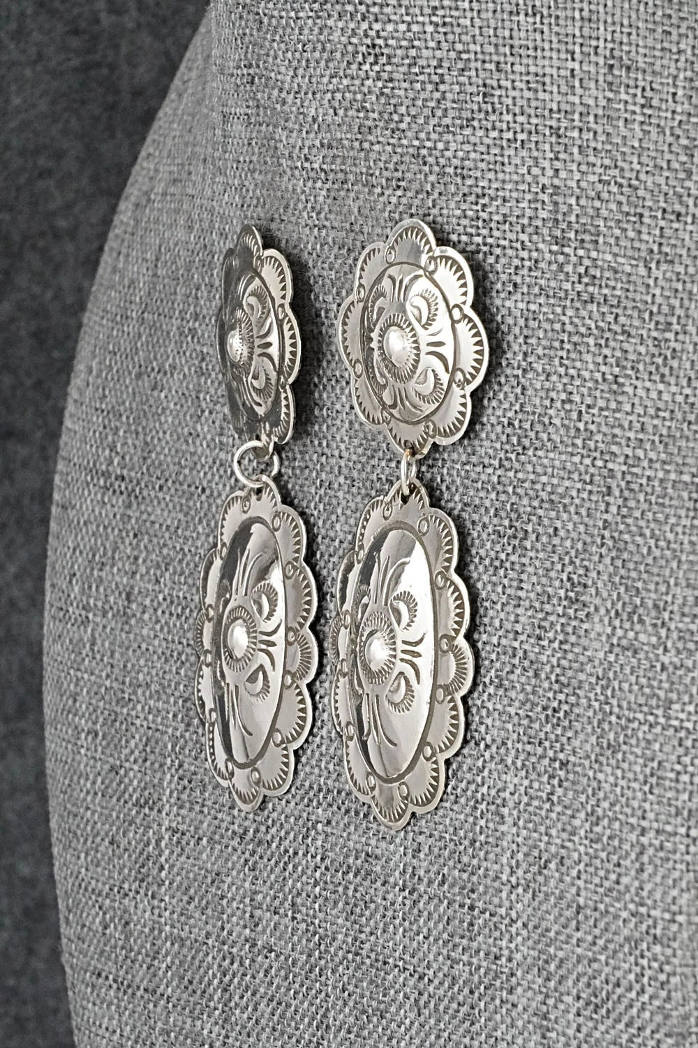 Sterling Silver Earrings - Bertha Begay