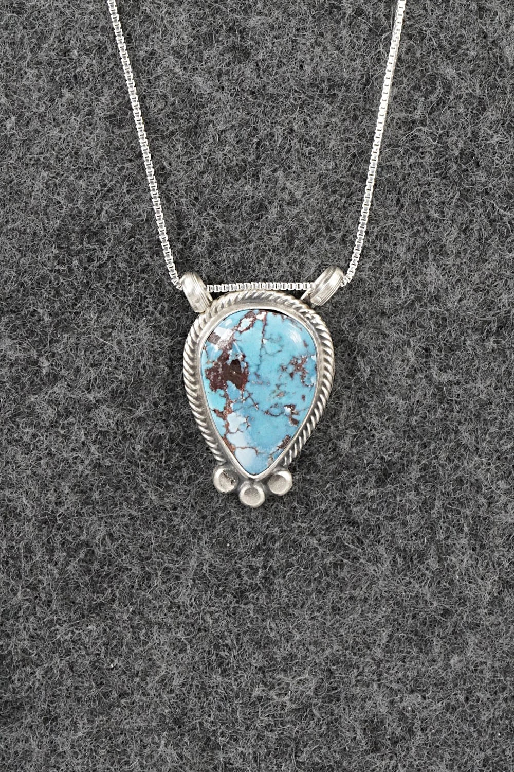 Turquoise & Sterling Silver Necklace - Sharon McCarthy