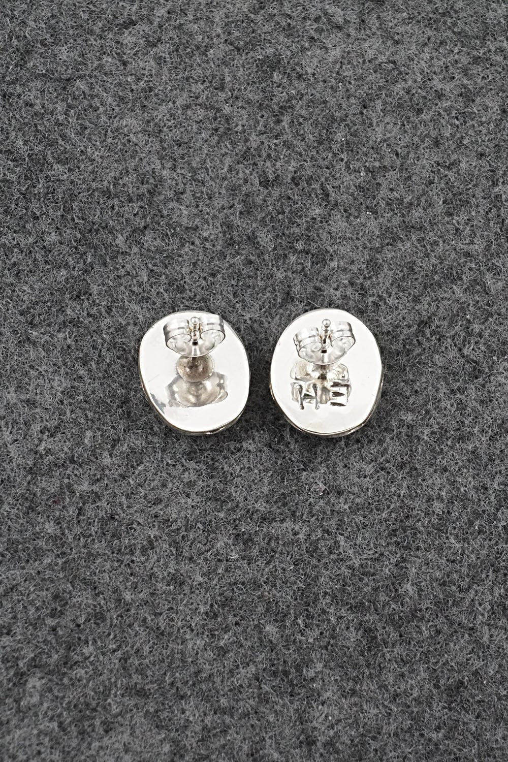Turquoise & Sterling Silver Earrings - Ernest Hawthorne