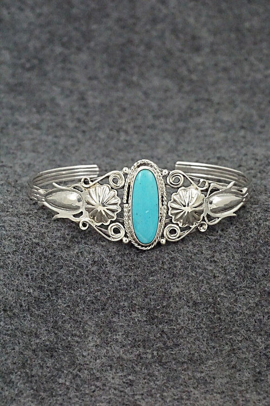 Turquoise and Sterling Silver Bracelet - Andrew Vandever