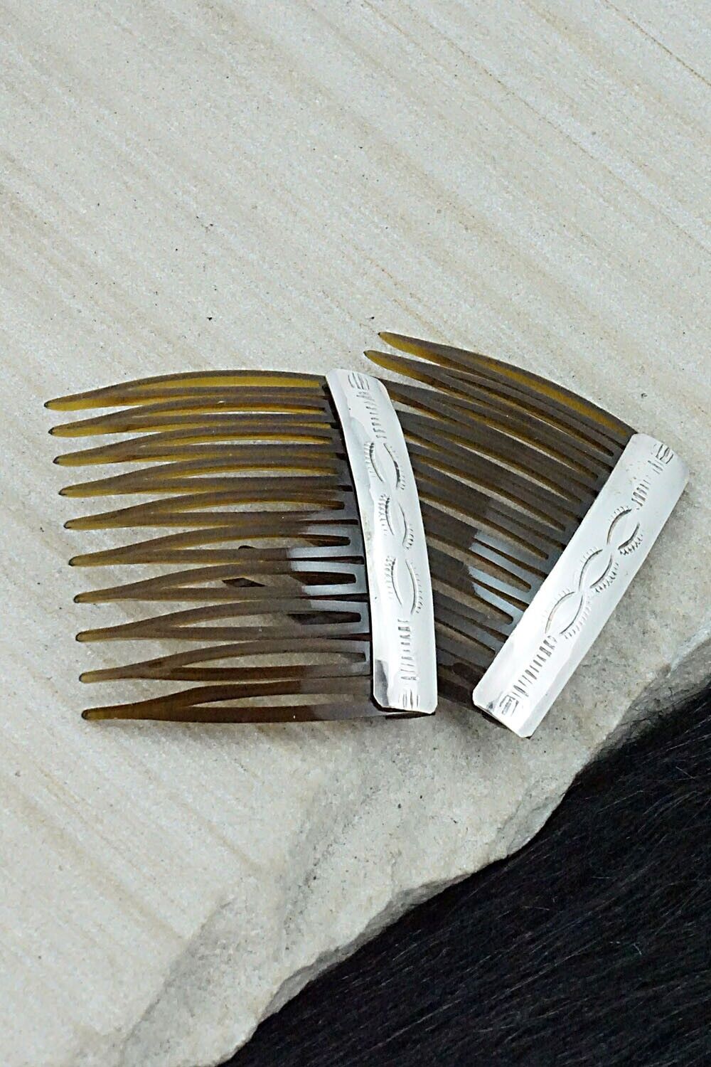 Sterling Silver Hair Combs - Randall Dalgai