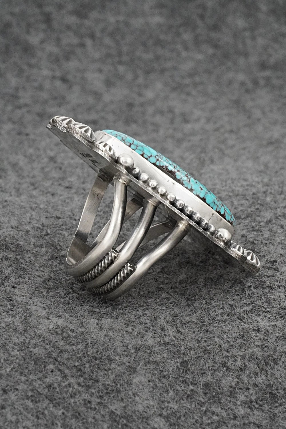 Turquoise & Sterling Silver Ring - Rosita Calladitto - Size 9