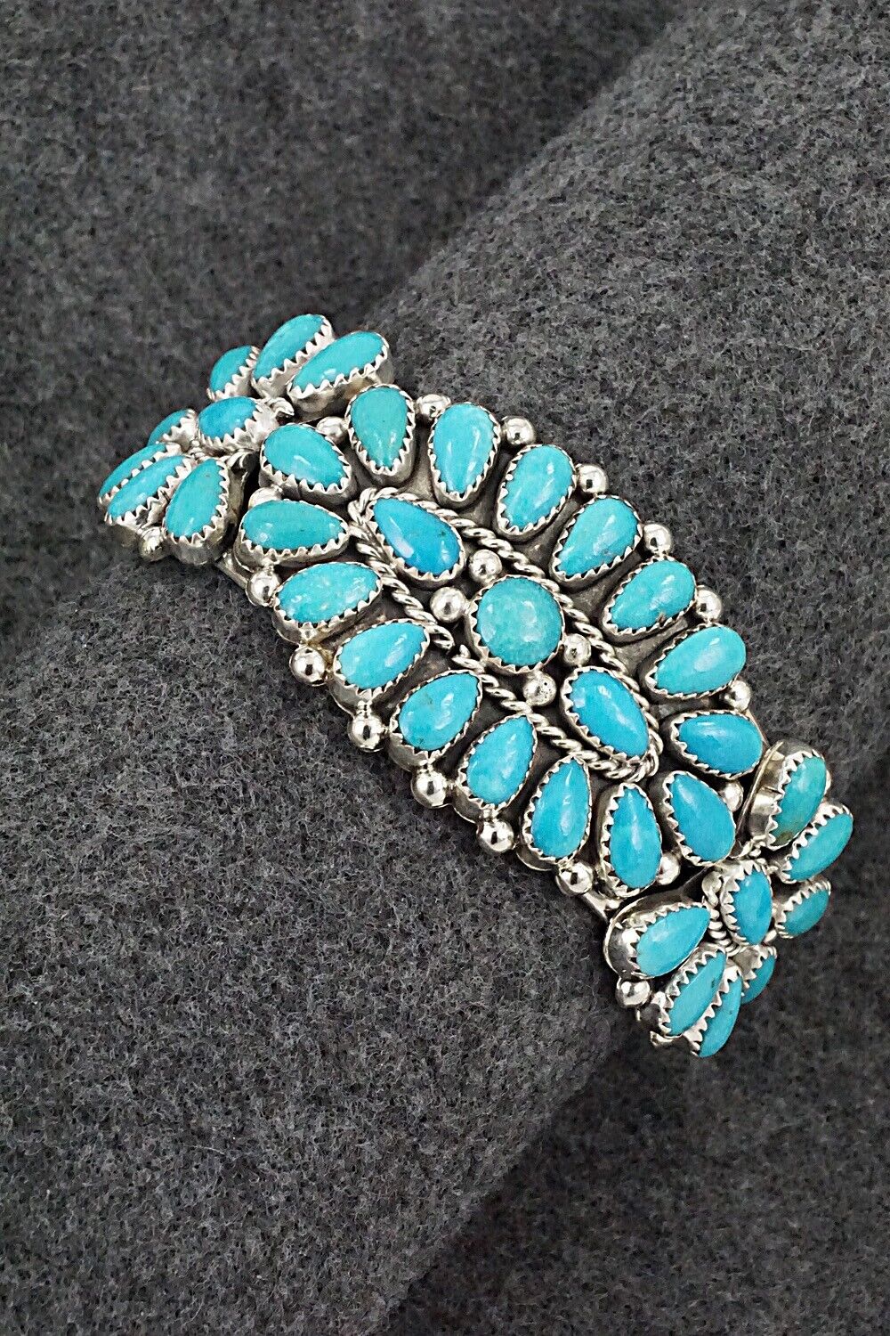 Turquoise & Sterling Silver Bracelet - Rodney Notah