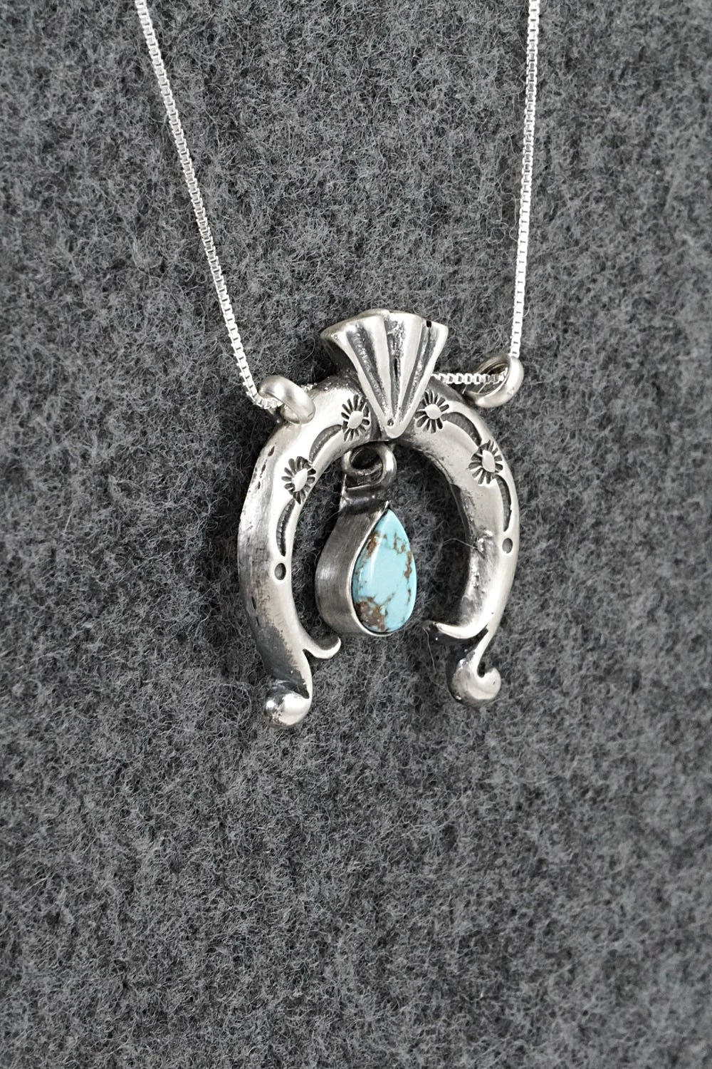 Turquoise & Sterling Silver Necklace - Gary Shorty