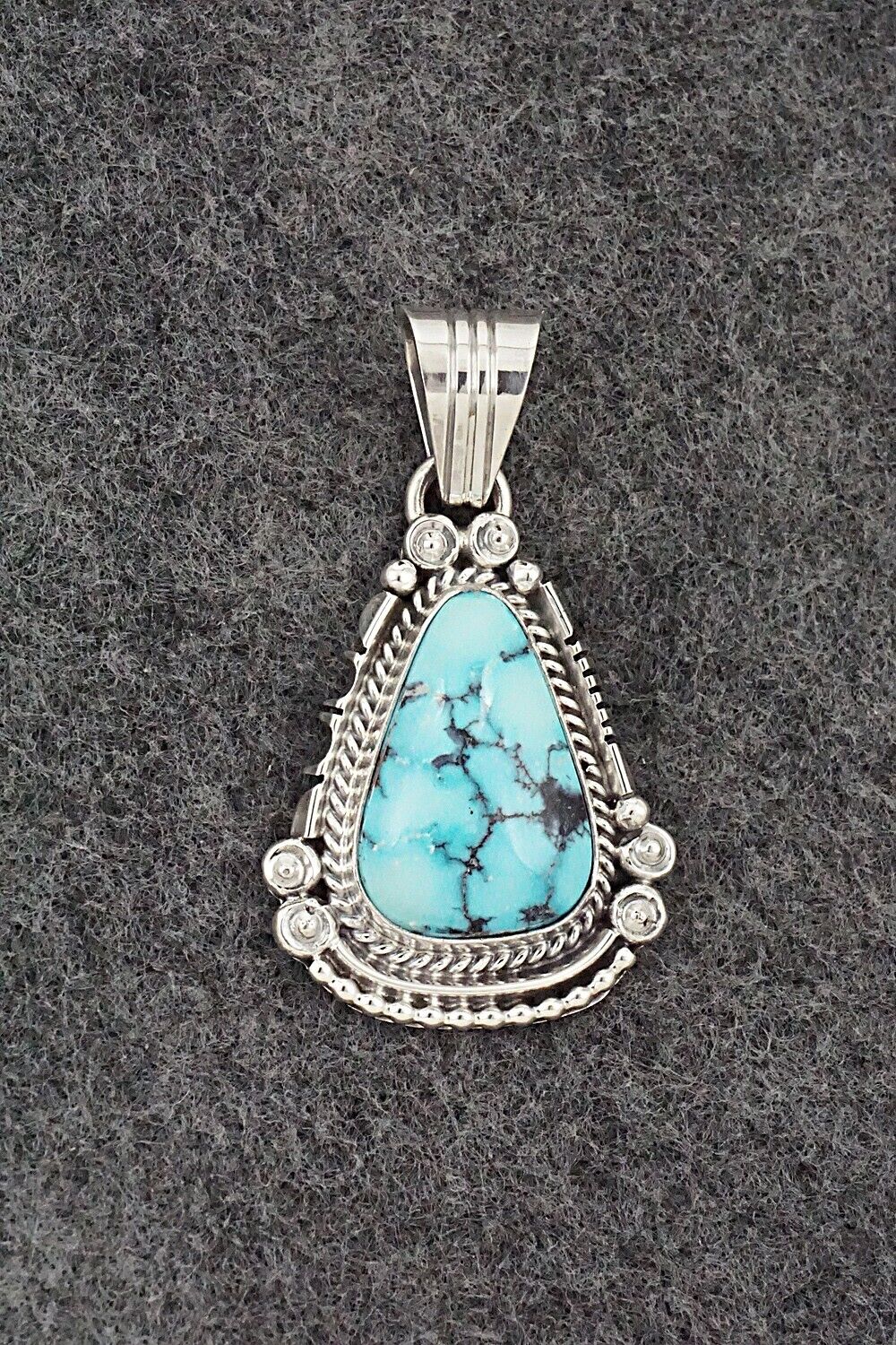 Turquoise & Sterling Silver Pendant - Daniel Benally