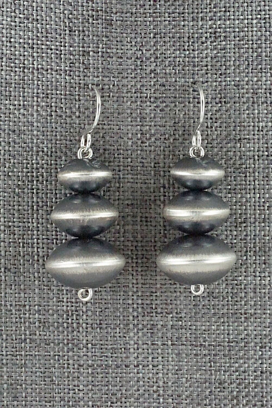 Sterling Silver Navajo Pearl Earrings - Tonisha Haley