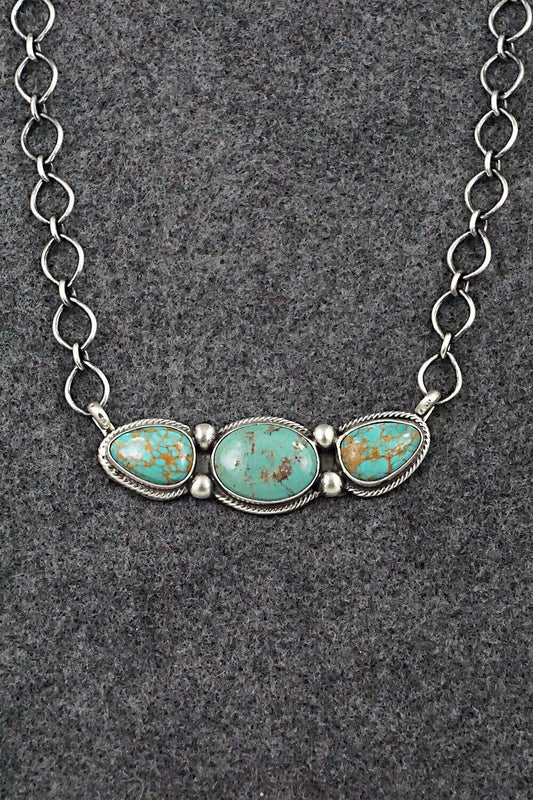 Turquoise & Sterling Silver Necklace - Kathleen Livingston