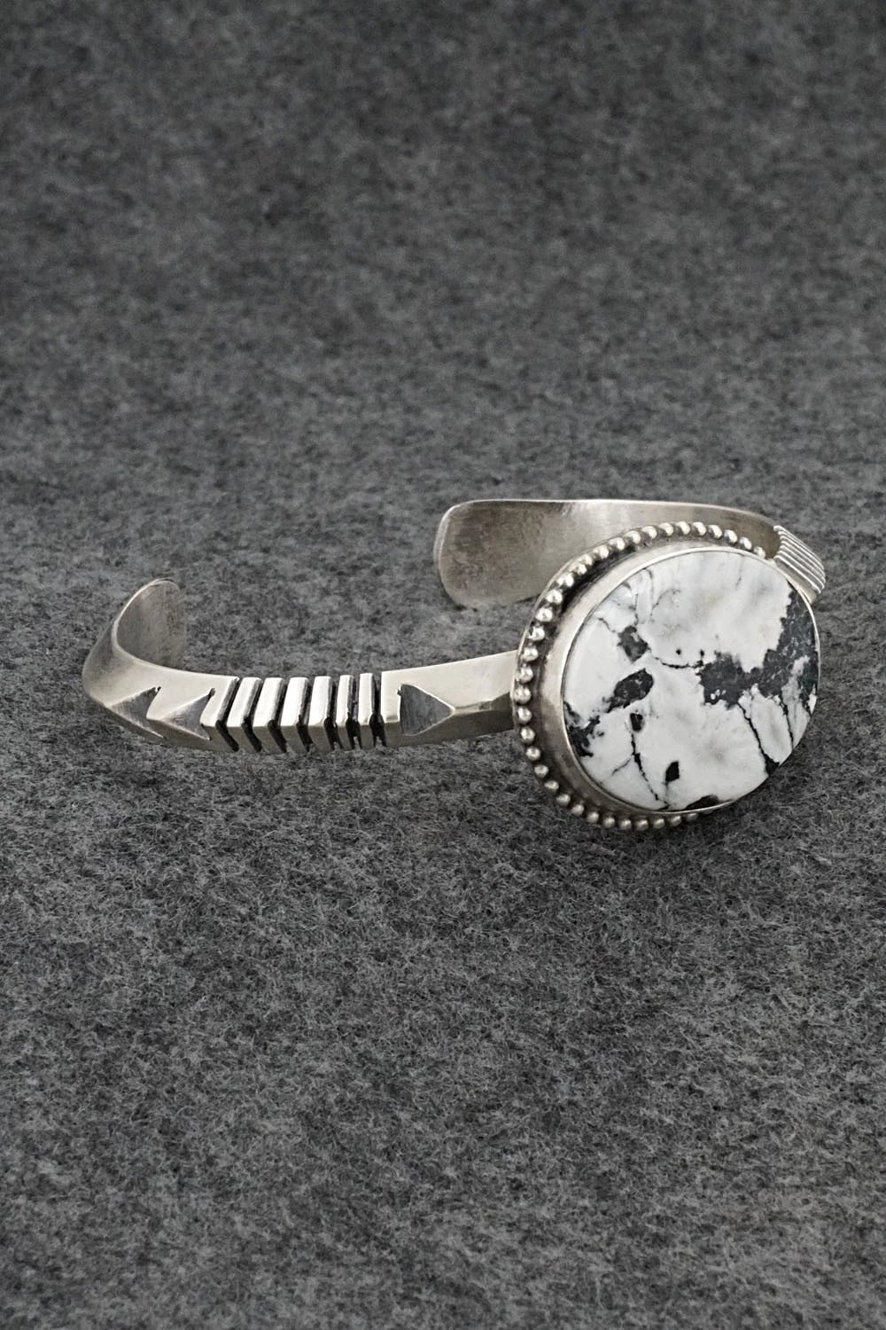 White Buffalo & Sterling Silver Bracelet - Paul Livingston