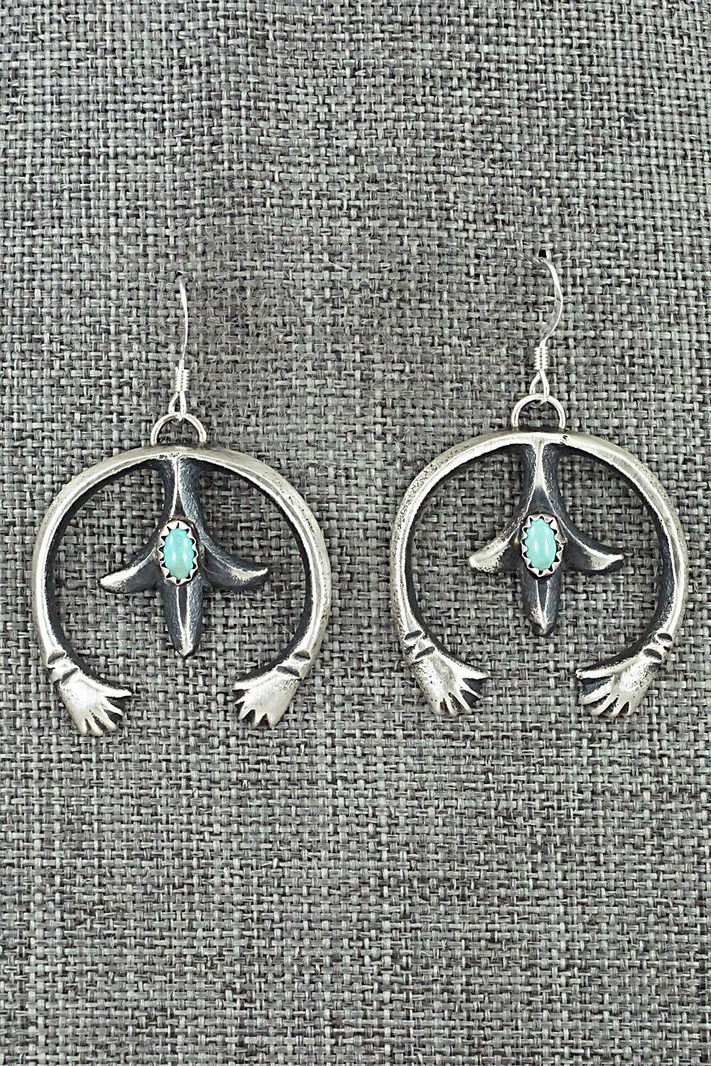 Turquoise & Sterling Silver Earrings - Martha Cayatiento