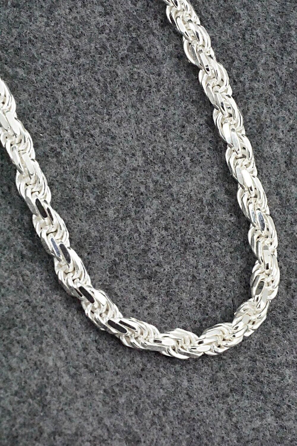Sterling Silver Chain Necklace - Sterling Silver 20
