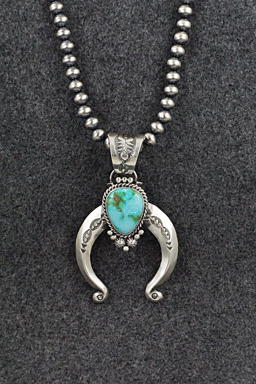Turquoise & Sterling Silver Necklace - Samuel Yellowhair