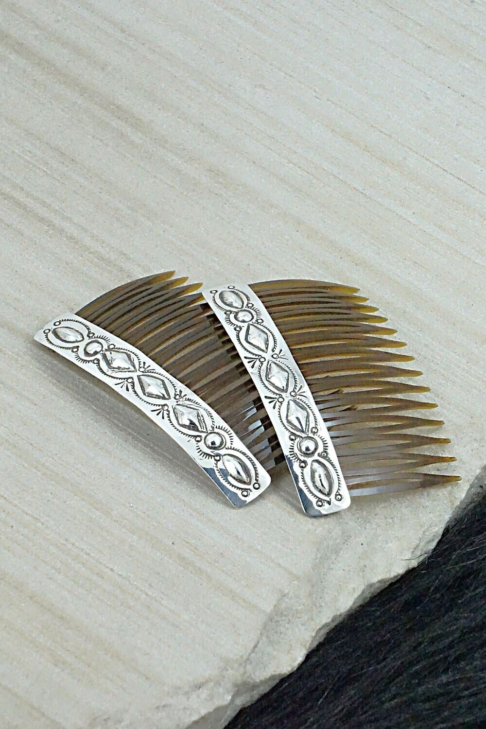 Sterling Silver Hair Combs - Jeannie Blackgoat