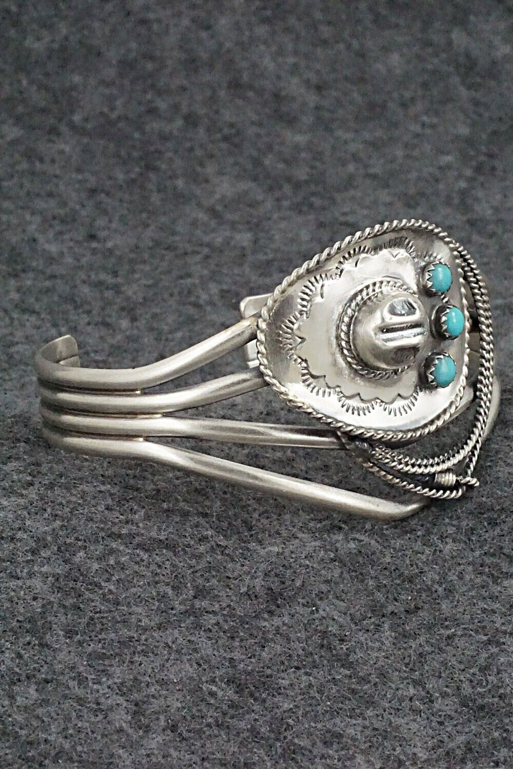 Turquoise & Sterling Silver Bracelet - Bobby Platero