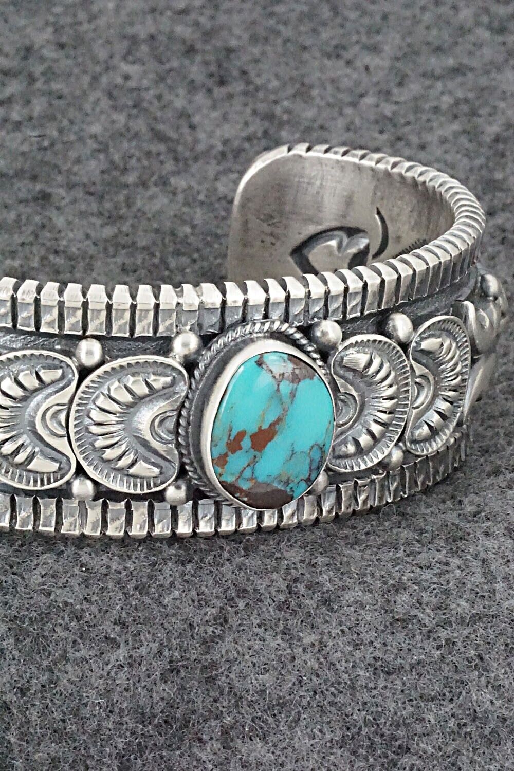 Turquoise & Sterling Silver Bracelet - Roland Dixson