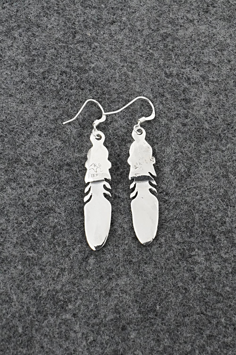 Turquoise & Sterling Silver Earrings - Adelarae Yazzie
