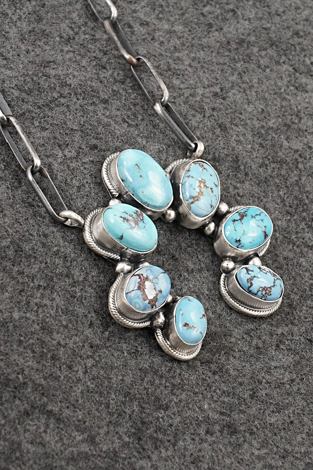 Turquoise & Sterling Silver Necklace - Darrin Livingston