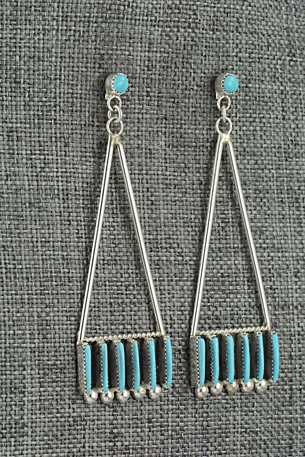 Turquoise & Sterling Silver Earrings - Ashley Laate