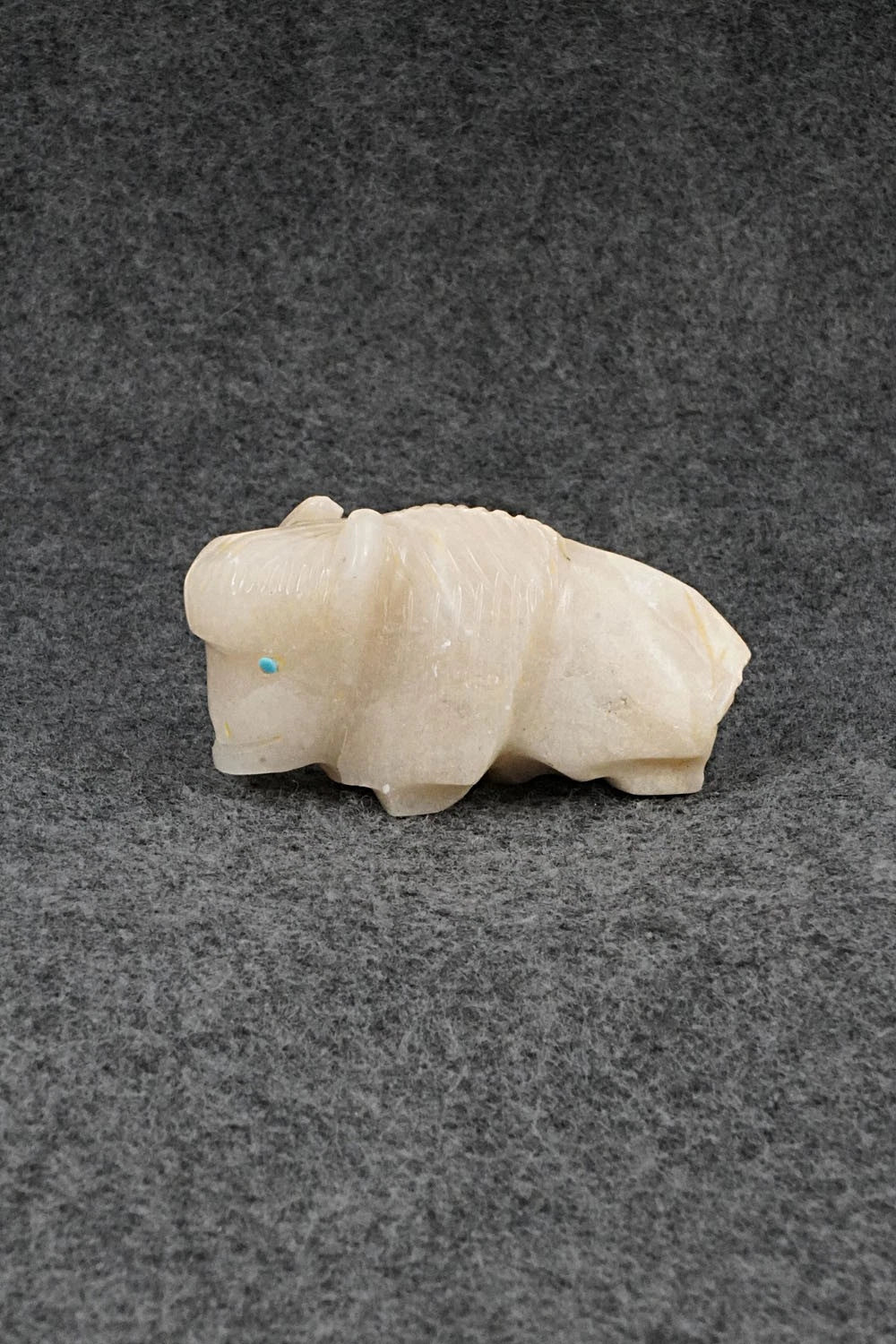 Buffalo Zuni Fetish Carving - Gilbert Lonjose