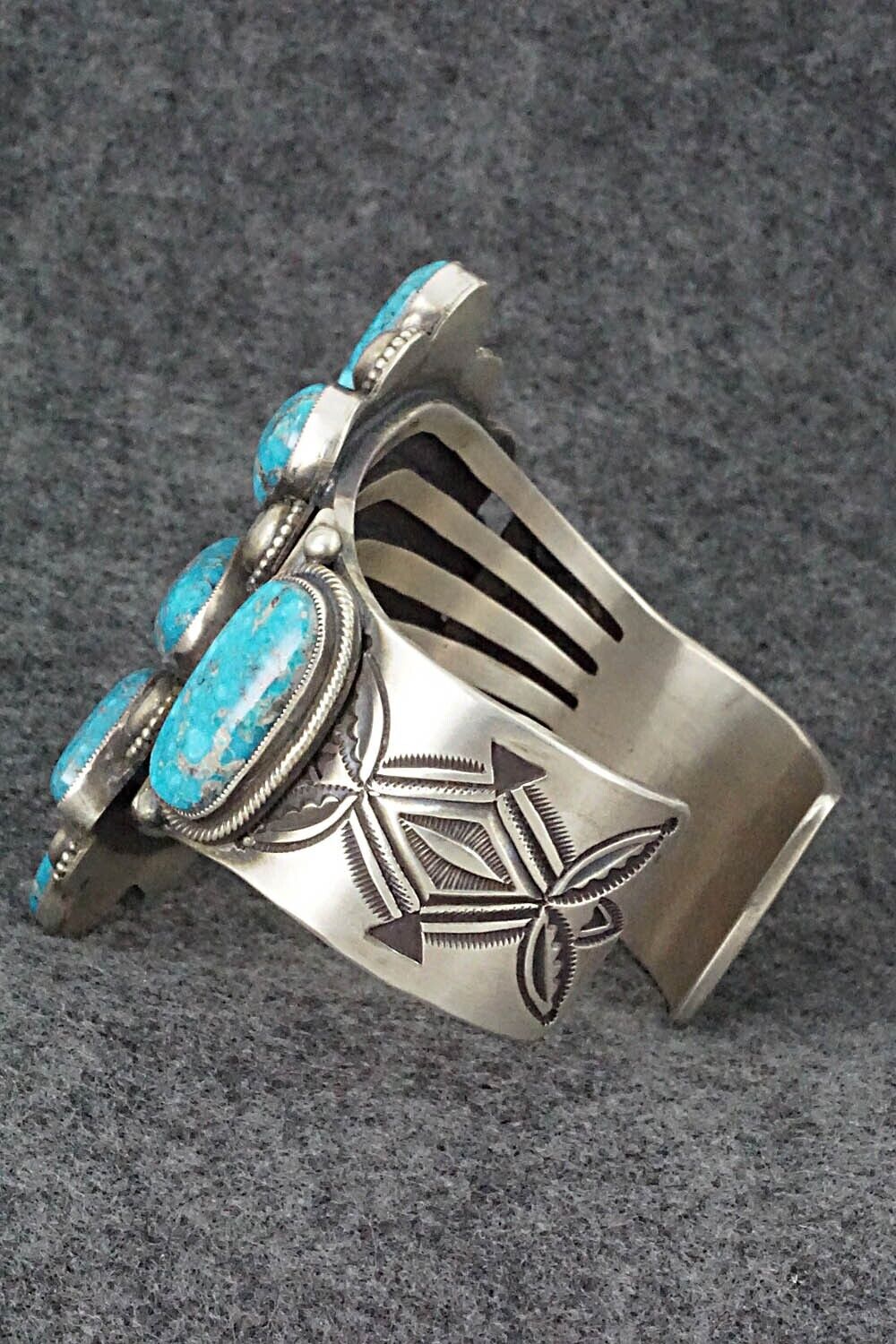 Turquoise and Sterling Silver Bracelet - Calvin Martinez