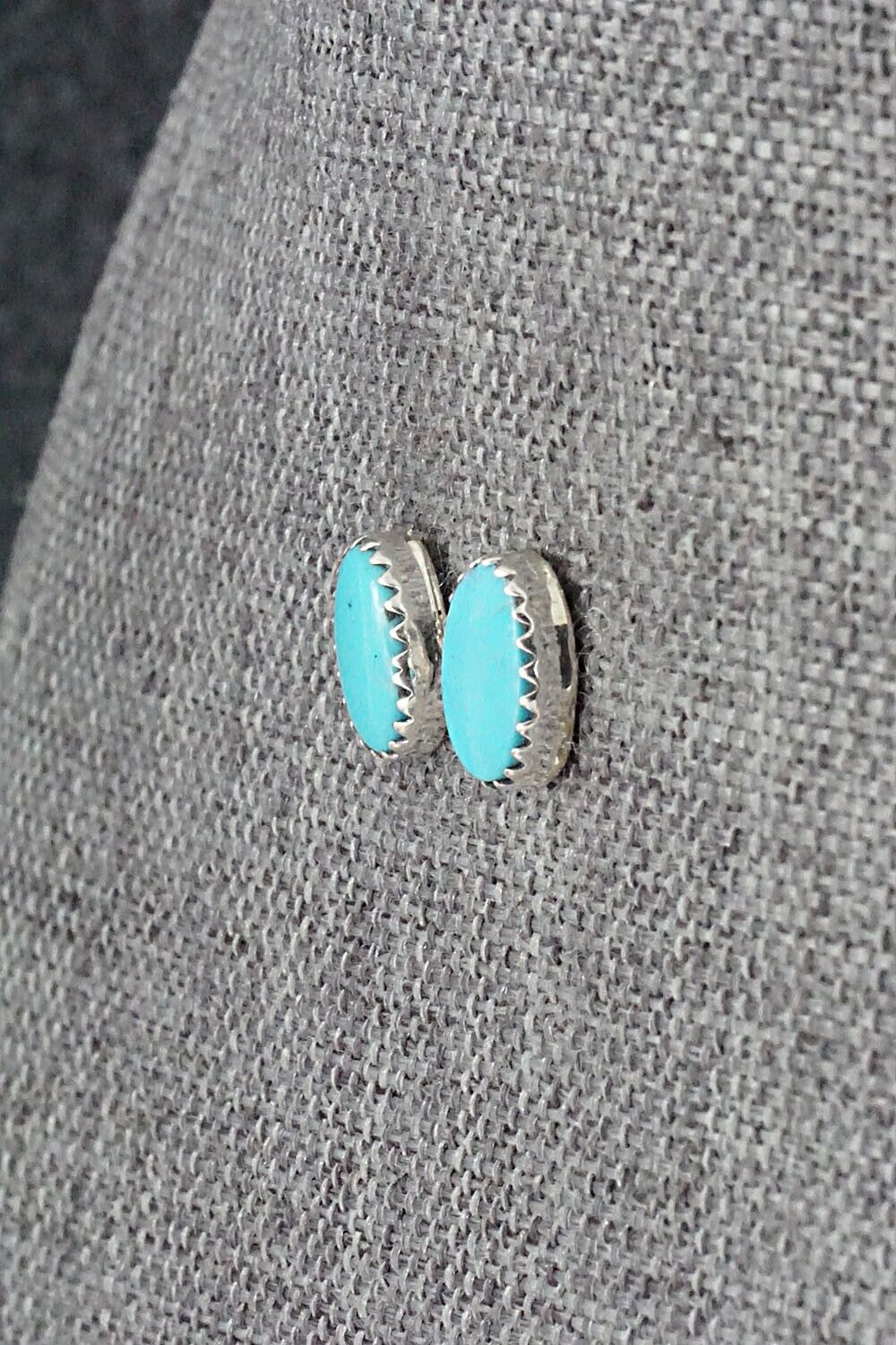 Turquoise & Sterling Silver Earrings - Annie Spencer