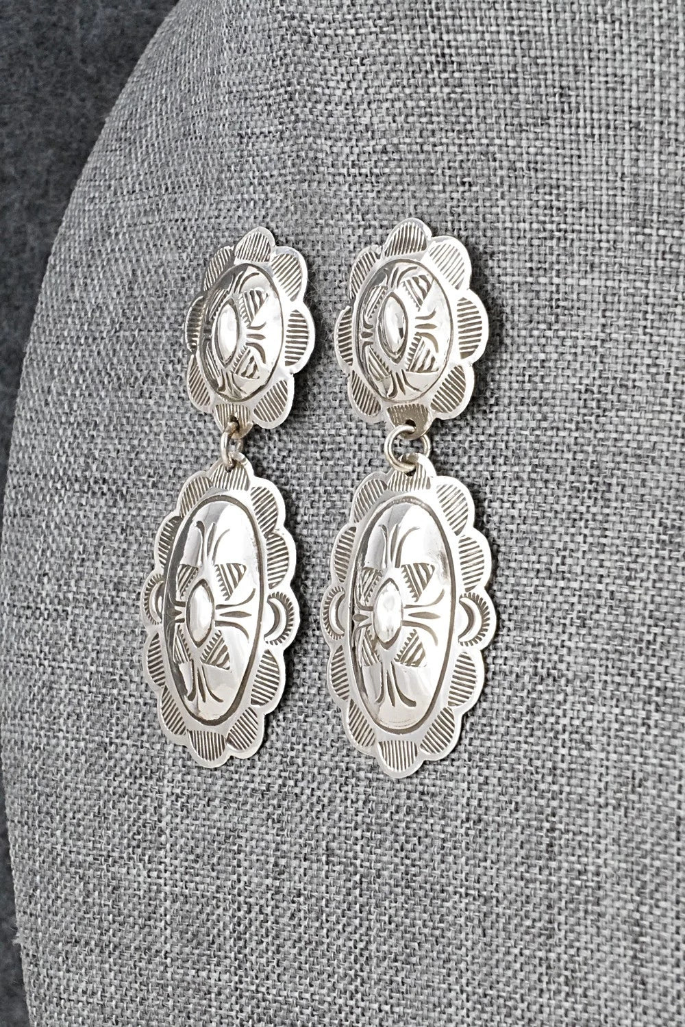 Sterling Silver Earrings - Bertha Begay