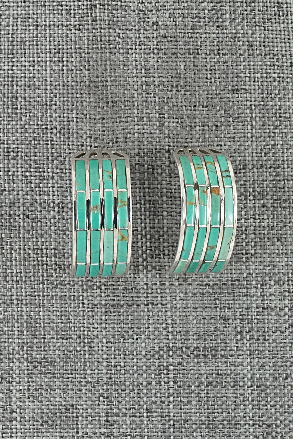 Turquoise & Sterling Silver Earrings - Andrew Enrico