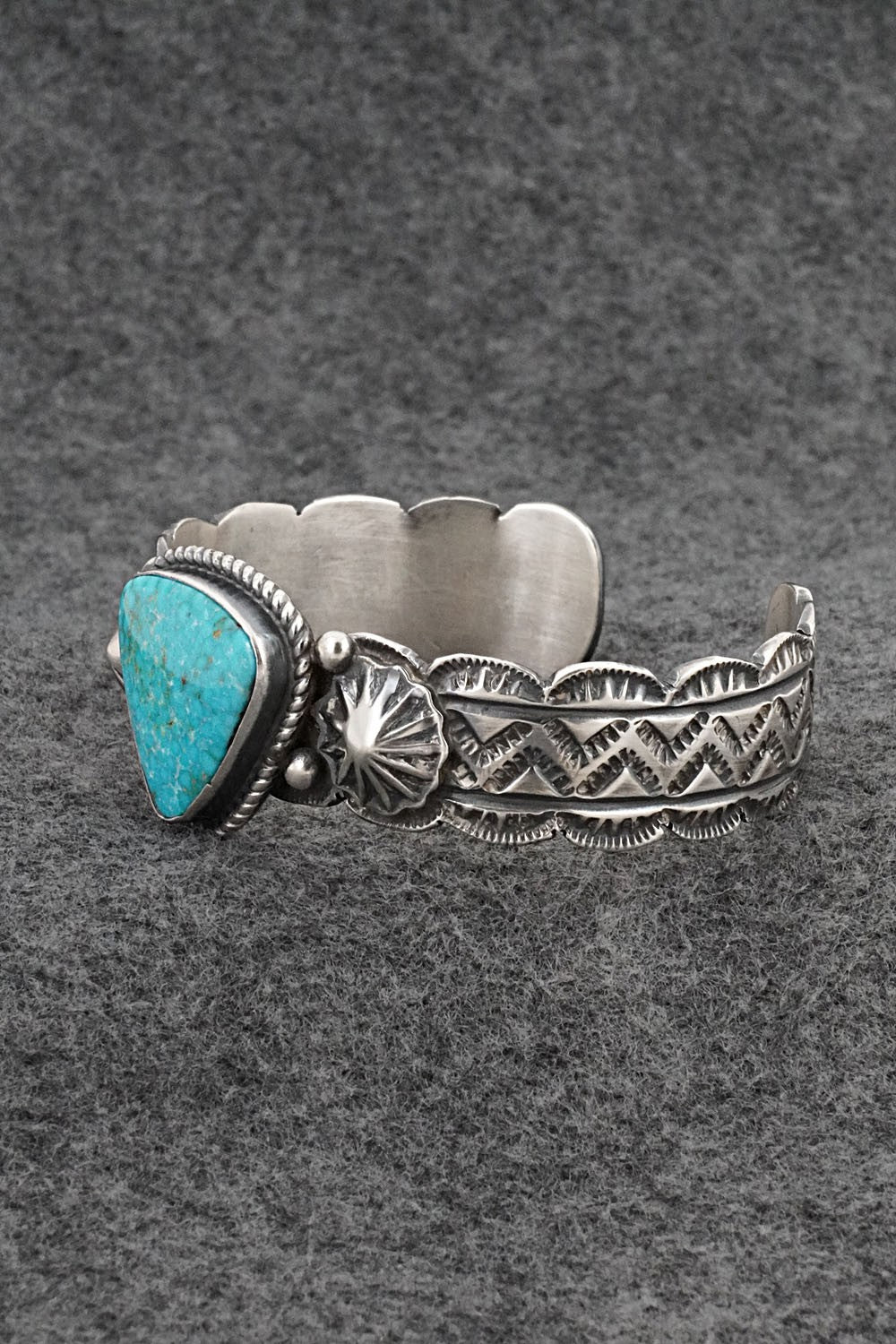Turquoise & Sterling Silver Bracelet - Tillie Jon