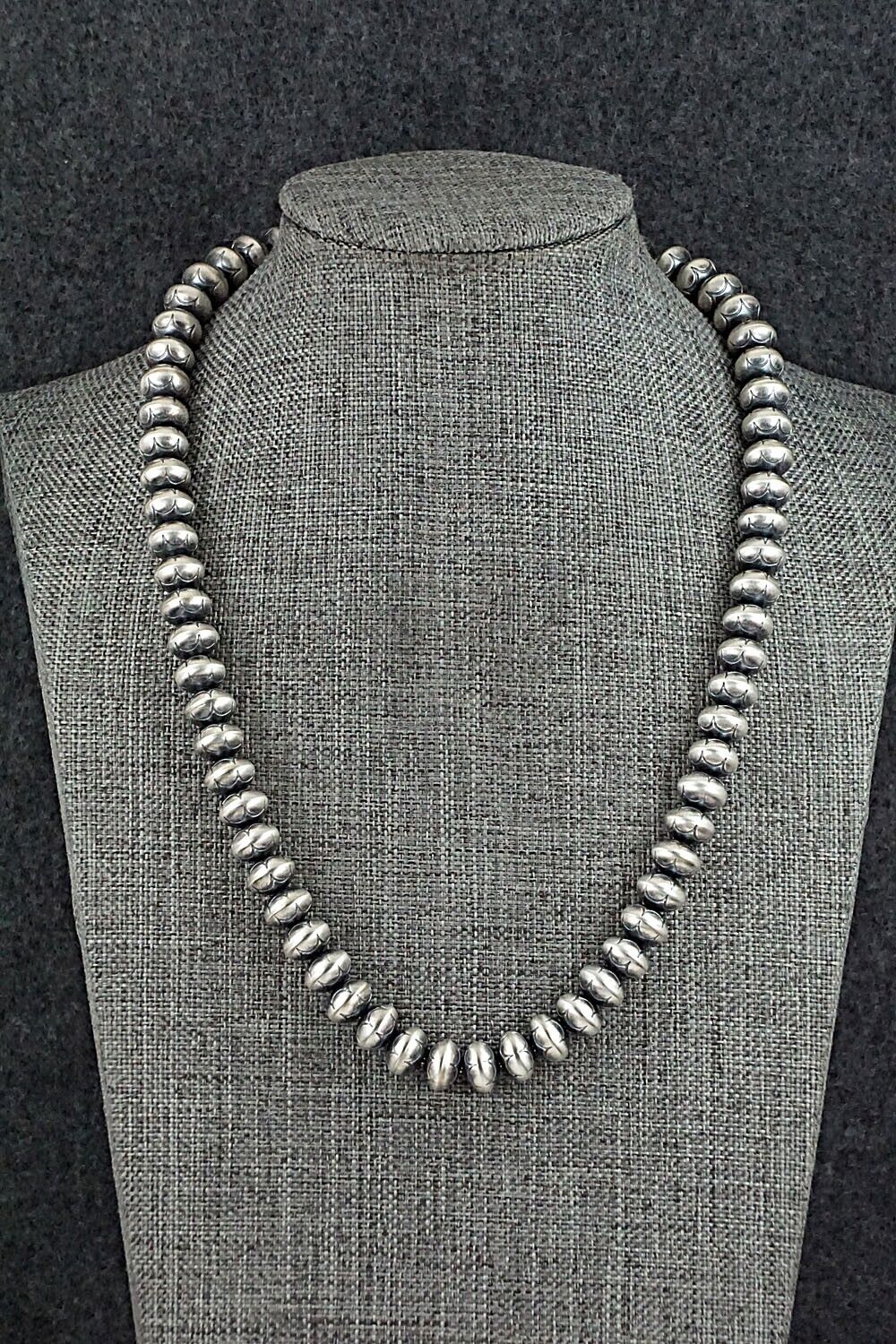 Sterling Silver Navajo Pearl Necklace - Bryannen Halwood