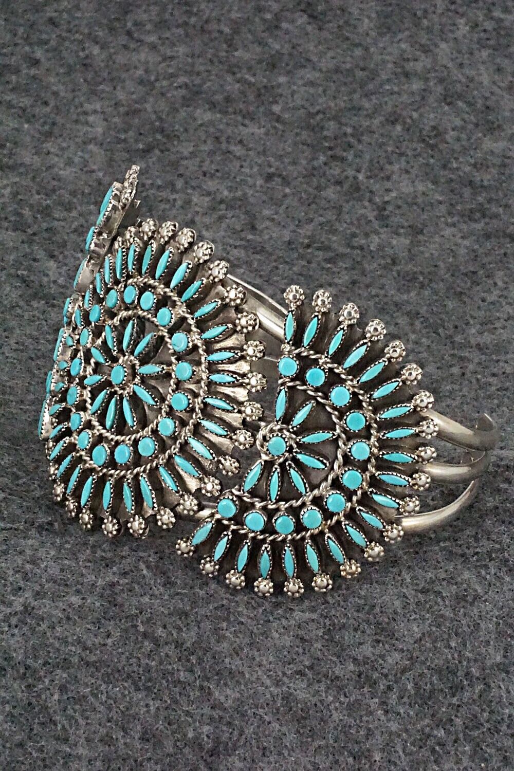 Turquoise & Sterling Silver Bracelet - Merlinda Chavez