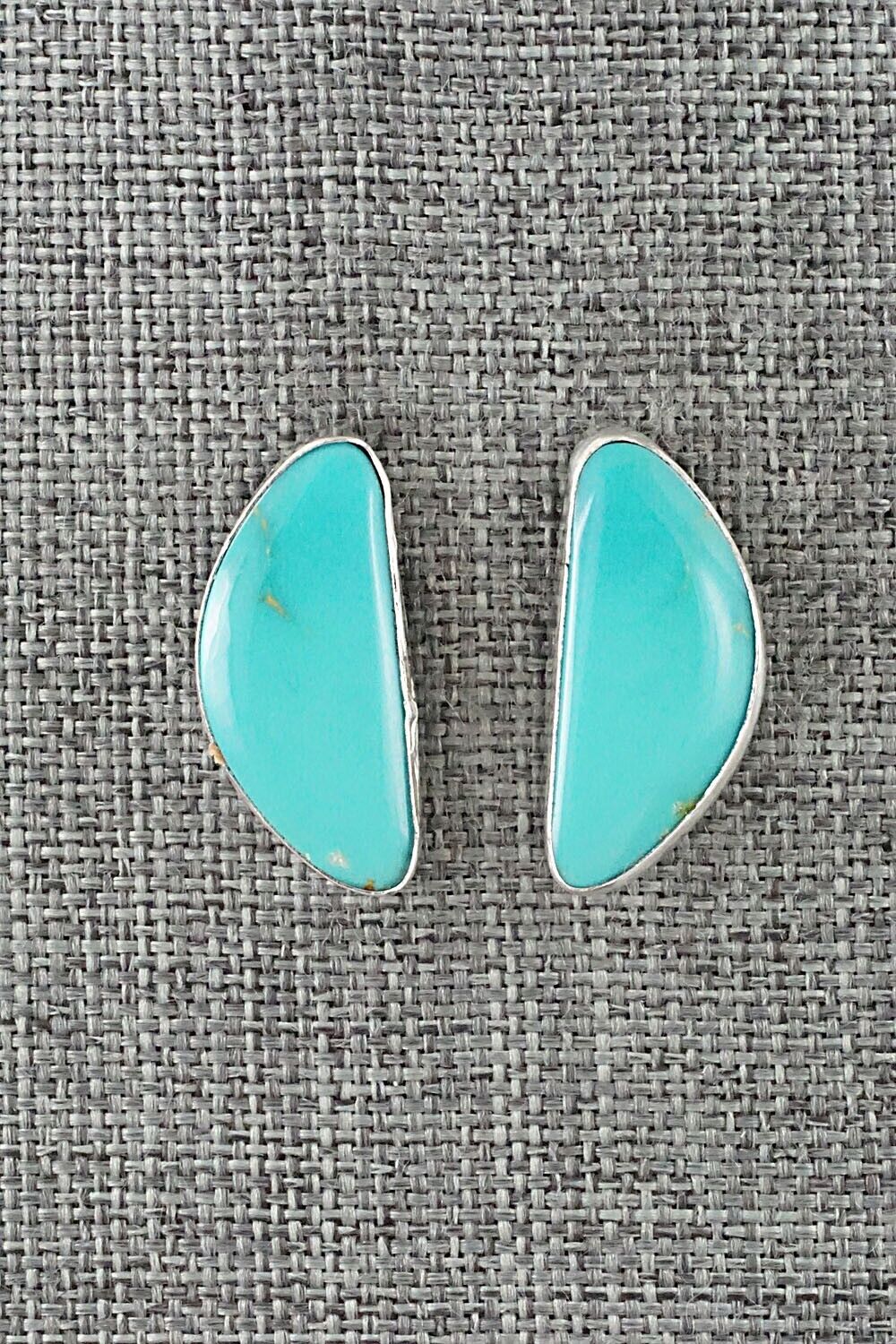 Turquoise & Sterling Silver Earrings - Marco Begaye