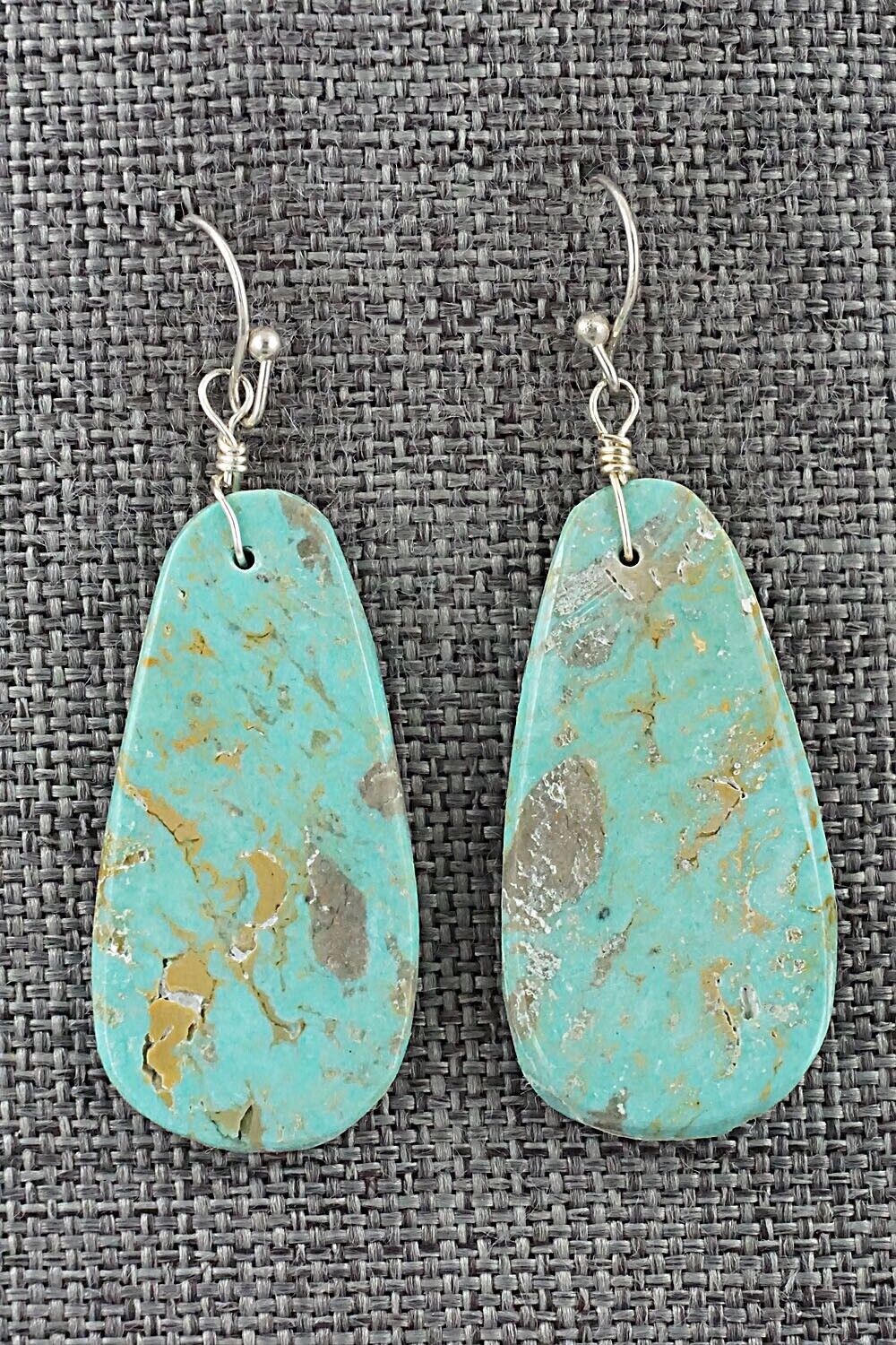 Turquoise & Sterling Silver Earrings - Joe Garcia