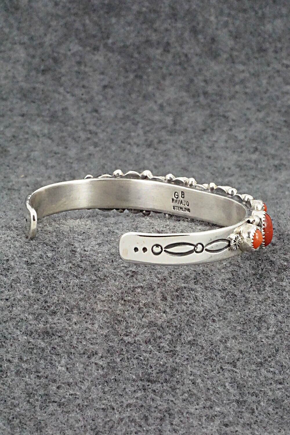 Coral & Sterling Silver Bracelet - Garrison Boyd
