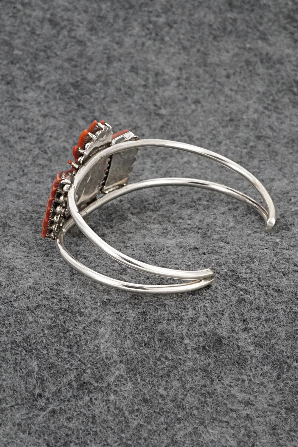 Coral & Sterling Silver Bracelet - Barton Cooeyate
