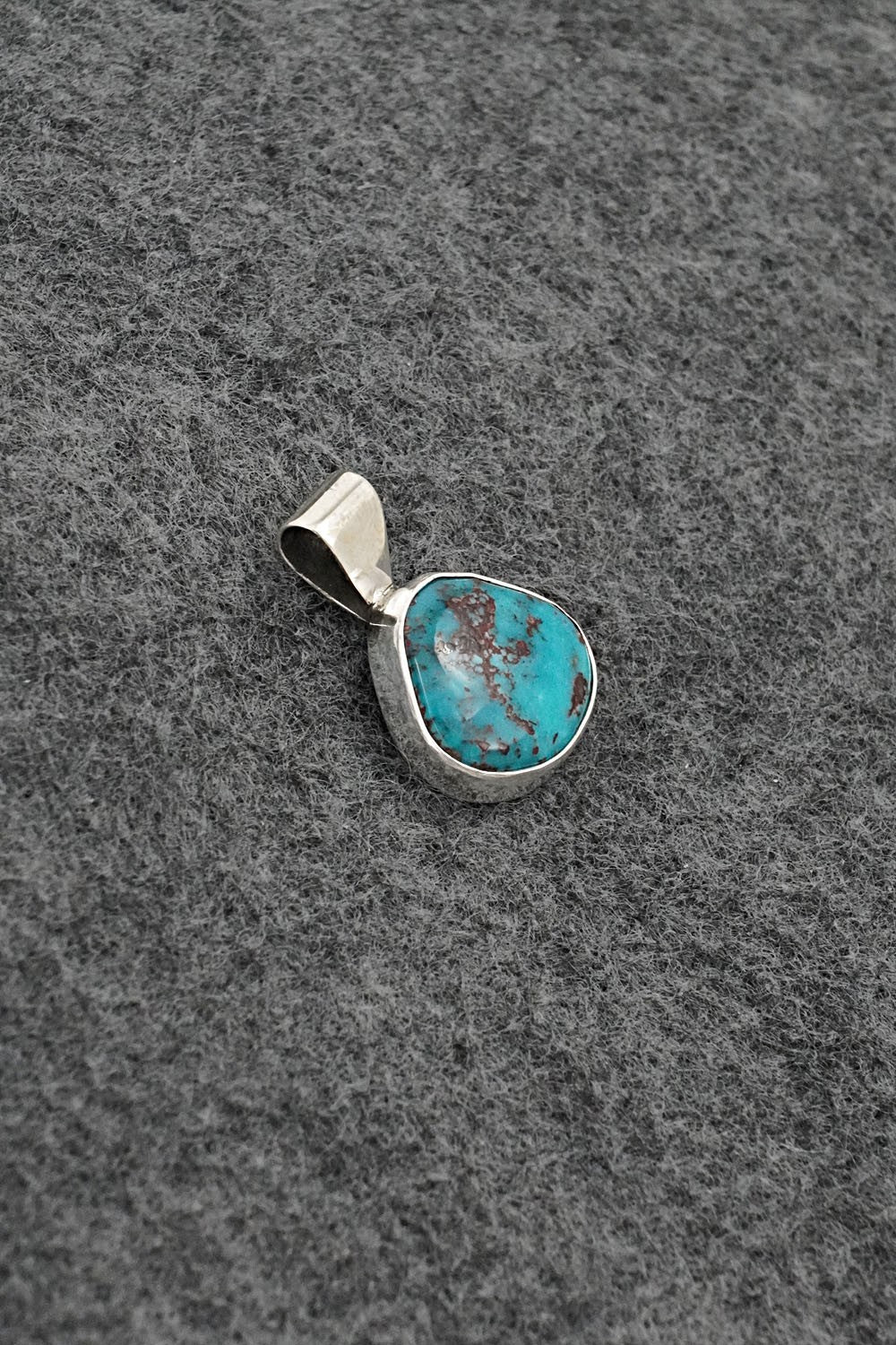 Turquoise & Sterling Silver Pendant - Rena Begay