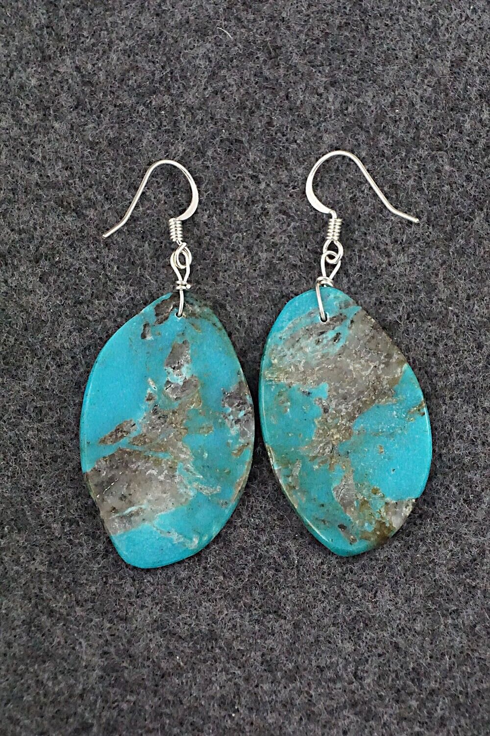 Turquoise & Sterling Silver Earrings - Joe Garcia