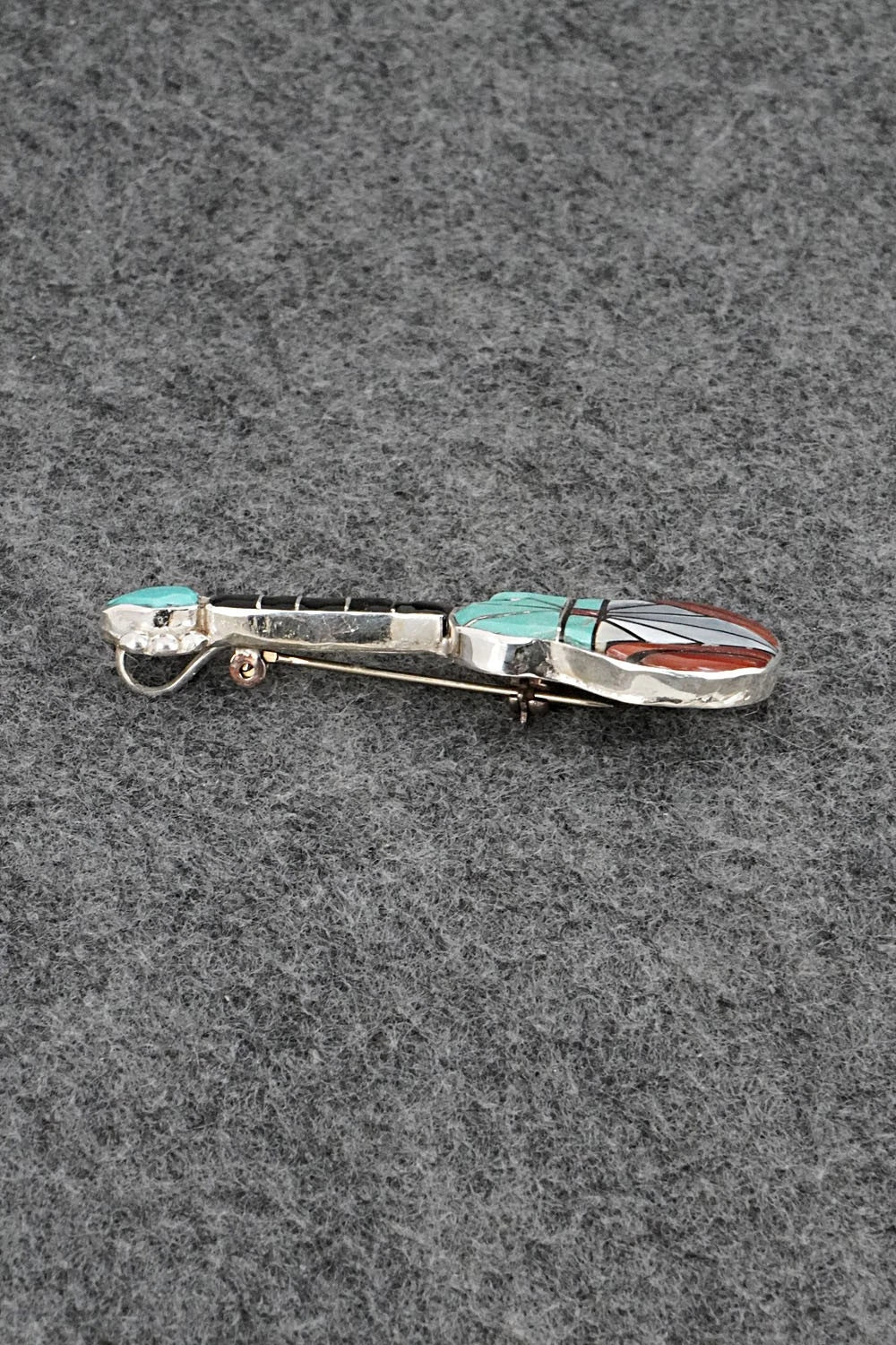 Multi-Stone & Sterling Silver Pendant/Pin - Ola Eriacho